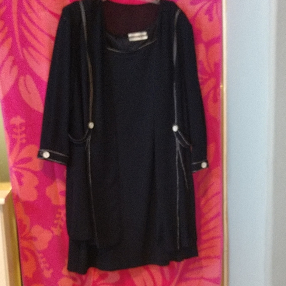 Stunning Navy Dana Kay duster jacket and dress.